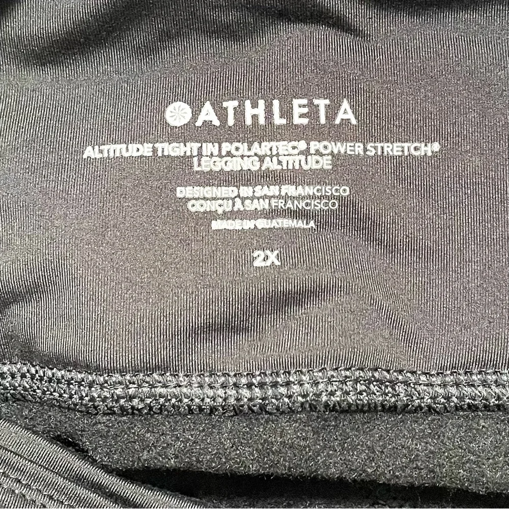 NWT Athleta Altitude Tight in Polartec Power Stretch 2X - Picture 6 of 9